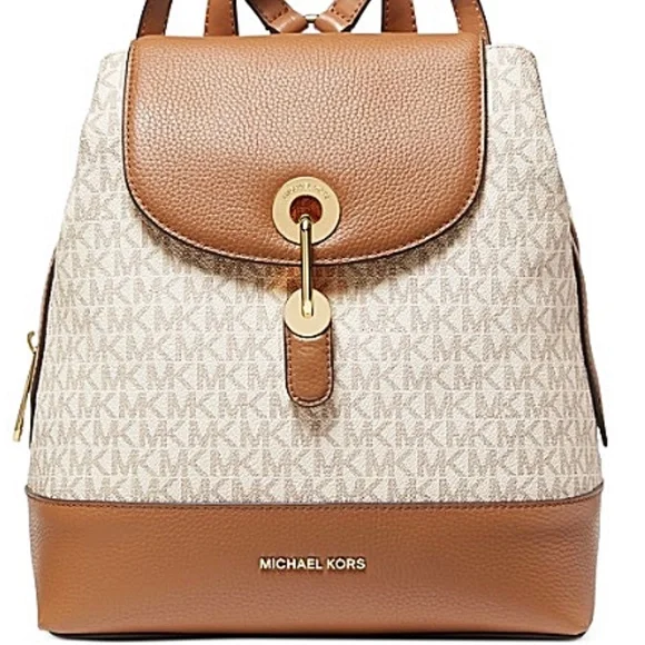 Bags | Nwt Michael Kors Raven Backpack Vanillaacorngold  display picture 1